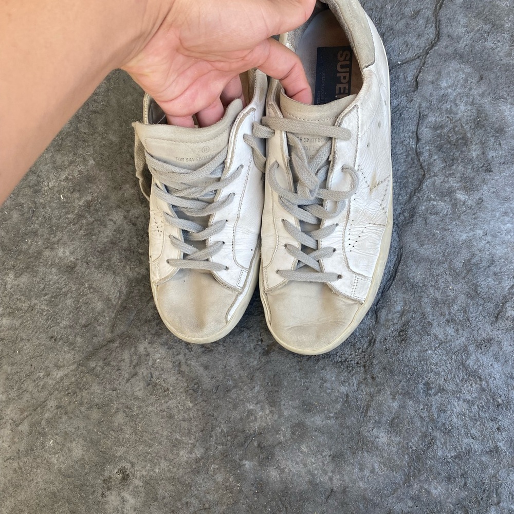 Golden Goose Superstar Mixed Leather Sneakers Sz39 - Picture 4 of 11